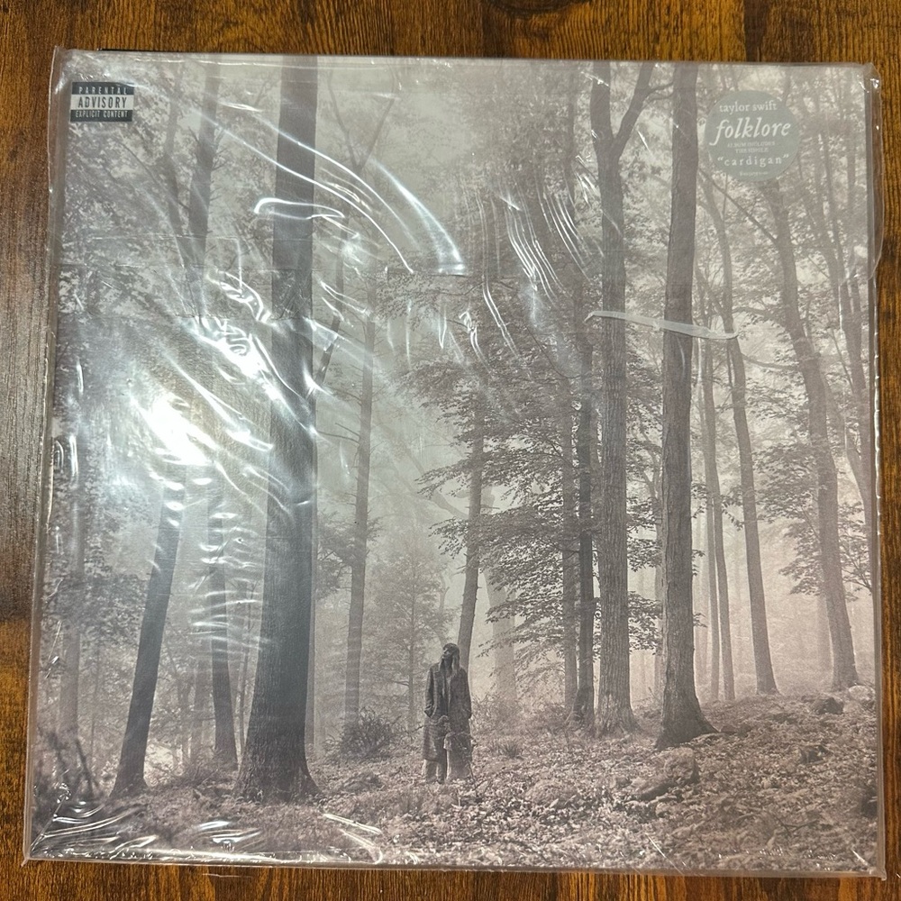 Taylor Swift Folklore Vinyl with Forest Design